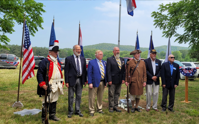 The Ozark Patriot Chapter of the Sons of the American Revolution served as color guard for the occasion.